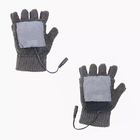 Les gants à tricot chauffés à l'USB à 5W peuvent être lavés pour rester au chaud en hiver.