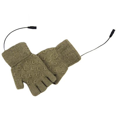 Des gants chauffants électriques en laine tricotée chauffés à l' infrarouge pour la chaleur et le confort en hiver