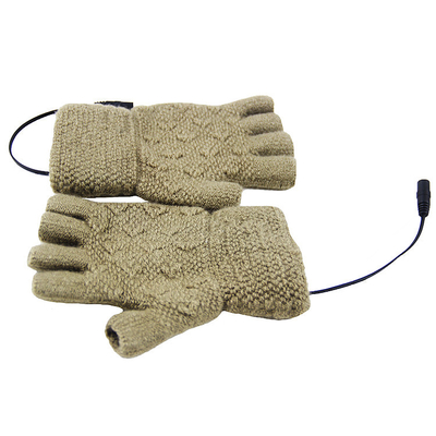 Des gants chauffants électriques en laine tricotée chauffés à l' infrarouge pour la chaleur et le confort en hiver