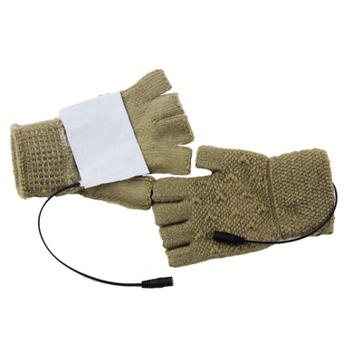 Des gants chauffants électriques en laine tricotée chauffés à l' infrarouge pour la chaleur et le confort en hiver
