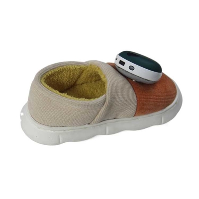 Chauffe-pieds électrique Chaussures en coton chauffant les pieds en hiver pour les femmes avec la technologie du graphène