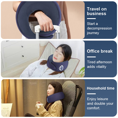 En gros, support de cou ultra-luxe personnalisé, portable et réglable, oreiller de massage intelligent pour le chauffage de la voiture et du domicile