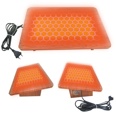 Chauffage électrique Tabouret de repos ergonomique pour les pieds réglable température des pieds chauffant soulagement de la pression pour le confort
