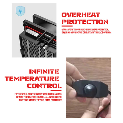 Niveaux de chaleur personnalisables Chauffe-pieds électrique avec graphène
