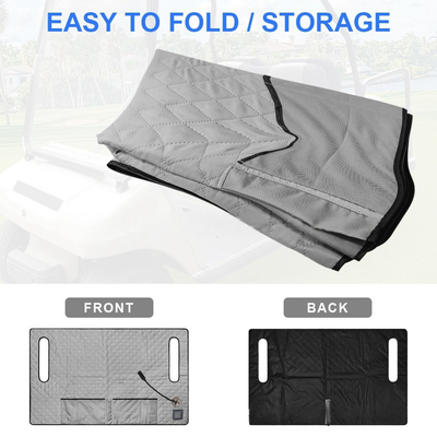 Protection contre la surchauffe Pad de chauffage de golf pour chariot de golf Coussin de siège chauffant Matériau lavable Source d'alimentation CC/AC