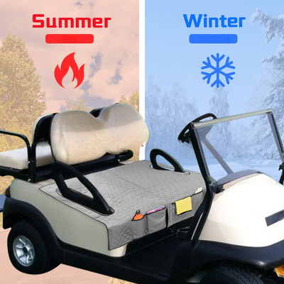 Protection contre la surchauffe Pad de chauffage de golf pour chariot de golf Coussin de siège chauffant Matériau lavable Source d'alimentation CC/AC