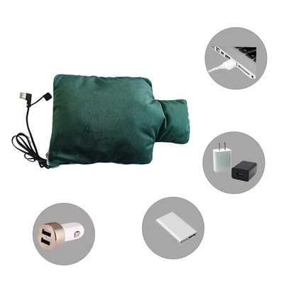 Chauffe-mains électrique en tissu cristallin super doux 5V/2A avec régulation de la température à trois vitesses