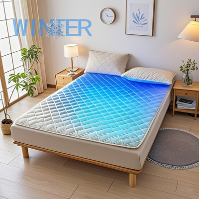 Couverture de matelas électrique multifonctionnel réglable de température refroidissement et chauffage Pad refroidi à l'eau avec fonction thérapeutique F Paramètres 45-65 degrés pour un confort personnalisé dans le chauffage et le refroidissement Pad de matelas