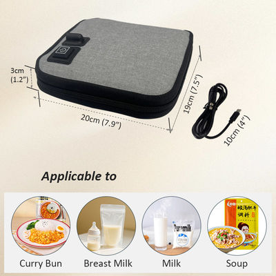 Sac chauffant électrique pour aliments avec contrôle de température personnalisable pour une chauffe optimale