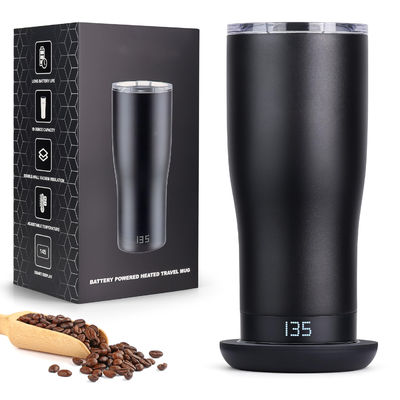 Coupe de café chauffée à LED à écran LED à température auto-ajustée pour une consommation directe pratique pour la voiture de voyage