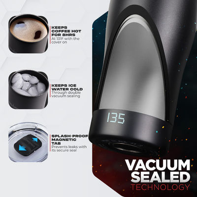 Custom Smart Heated Coffee Mug LED Screen Self-Adjusting Temperature For Convenient Direct Drinking For Travel Car Made