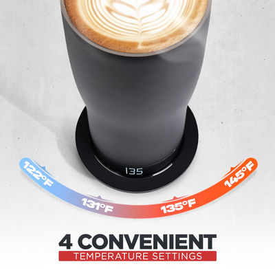 Coupe de café chauffée à LED à écran LED à température auto-ajustée pour une consommation directe pratique pour la voiture de voyage
