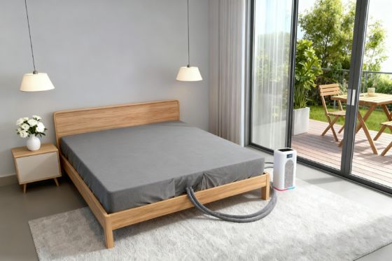 Couverture de matelas électrique multifonctionnel réglable de température refroidissement et chauffage Pad refroidi à l'eau avec fonction thérapeutique F Paramètres 45-65 degrés pour un confort personnalisé dans le chauffage et le refroidissement Pad de matelas