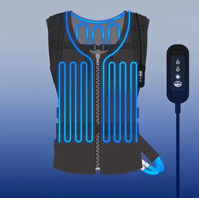 Gilet rafraîchissant intelligent avec tissu respirant et technologie de refroidissement pour maintenir une température corporelle optimale en situation de stress