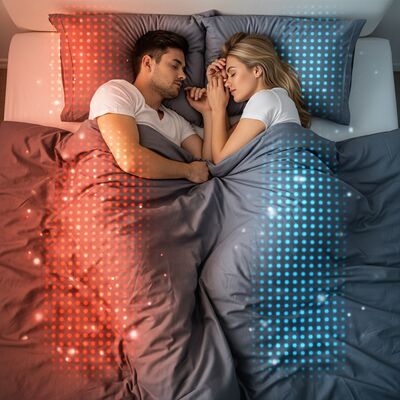 La couverture refroidie Sheerfond couverture intelligente à flux thermique pour les dormeurs chauds