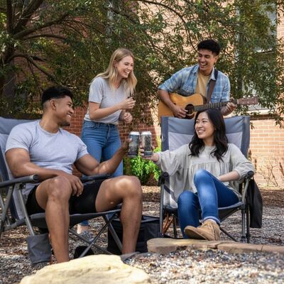 Cooling Camping Chair Equipped With Cordless Usb Powered Water Circulation System And Dual Zoned Cooling Zones For All Day Outdoor