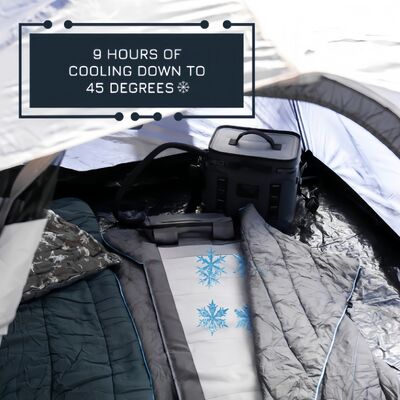 Chaise de camping de refroidissement portable avec conception ergonomique et coussin de refroidissement amovible pour des activités et des événements extérieurs confortables