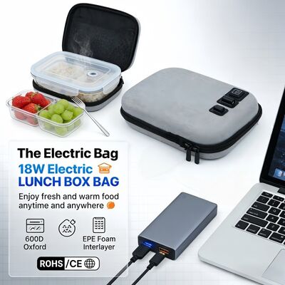 Sac chauffant électrique pour aliments avec contrôle de température personnalisable pour une chauffe optimale