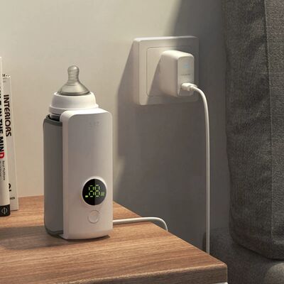 Chauffe-biberons nocturnes à température constante sans fil personnalisables, modèle universel