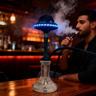 Chicha portable sans fil personnalisée avec batterie longue durée et effets d'éclairage RVB vibrants, idéale pour les voyages et l'extérieur