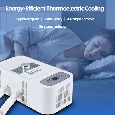 Mat de lit intelligent de luxe 600TC en coton de bambou à double zone de contrôle de la température avec système de refroidissement silencieux et de chauffage doux