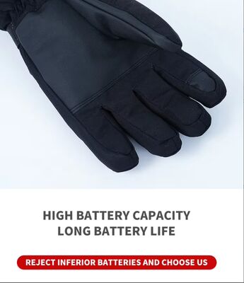 Certificat CE USB écran tactile Gants chauffants électriques bon marché Gants chauffants en cuir Gants chauffants imperméables pour le ski