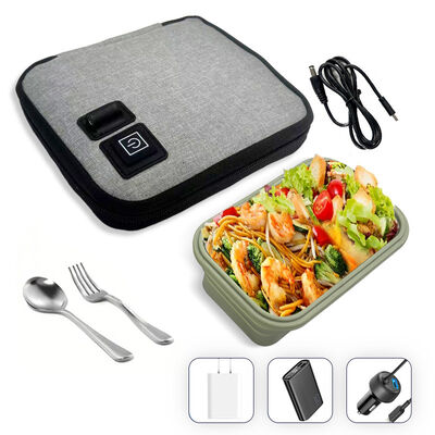 Sac chauffant pratique pour aliments sans micro-ondes, alimenté par USB, chaleur douce et doublure isolante de qualité alimentaire pour repas chauds