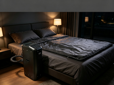 Sac de couchage réfrigéré chauffant et refroidissant avec technologie de compresseur à semi-conducteur d'énergie pour toute l'année