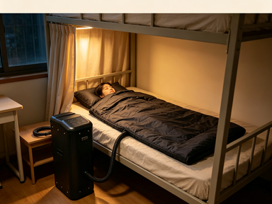 Sac de couchage réfrigéré en polyuréthane avec double régulation de la température pour des déplacements confortables au camping et à la maison