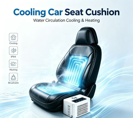 Coussin chauffant pour siège d'automobile refroidi à l'eau fonctionnant à une tension standard de 12 V avec une puissance nominale totale de 84 W assurant une consommation sûre et énergétique