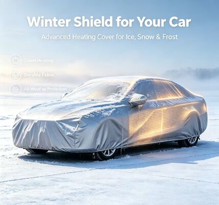 Capot de chauffage de voiture flexible offrant chauffage et protection contre la neige et les températures glaciales pour différents types de véhicules