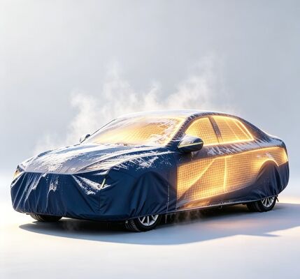 Capote de chauffage de voiture avec installation et retrait faciles, conçue pour une utilisation répétée et une protection contre la neige, le gel et la pluie légère