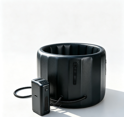 Une baignoire de glace gonflable durable avec des performances étanches et un système de refroidissement permettant des séances de plongée à froid et une récupération musculaire