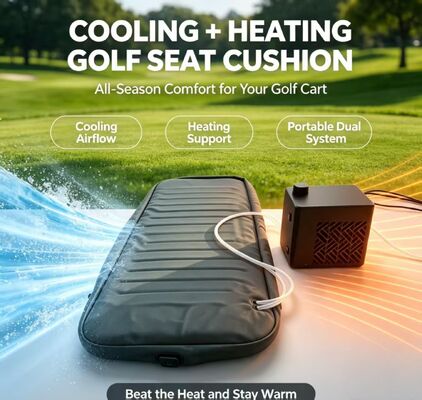 Plateau de chauffage pour golf résistant à l'eau avec céramique PTC intégrée pour un chauffage et un refroidissement sûrs et confortables sur les chariots de golf