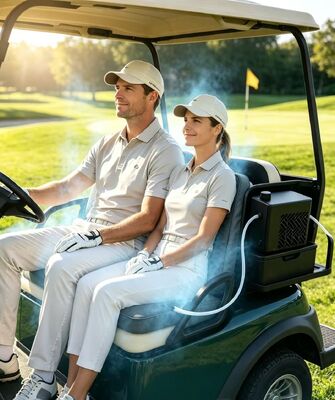 Plateau de chauffage pour golf résistant à l'eau avec céramique PTC intégrée pour un chauffage et un refroidissement sûrs et confortables sur les chariots de golf