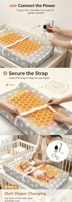 baby heating pad electric soft warming pad for infant soothing comfort and safe temperature control during sleep and play time