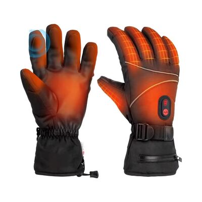 Gants chauffants électriques, gants chauffants alimentés par batterie à feuille de graphène 5V, gants thermiques chauds coupe-vent et imperméables réglables de 40 à 65 ℃ pour le ski, le cyclisme, le camping et le travail