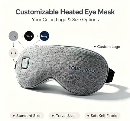 Masque pour les yeux chauffant, masque électrique chauffant en PU super doux 35-55°C température réglable, masque pour les yeux chauffant portable rechargeable de 1000mAh pour soulager la fatigue oculaire, bureau de voyage usage scolaire à domicile