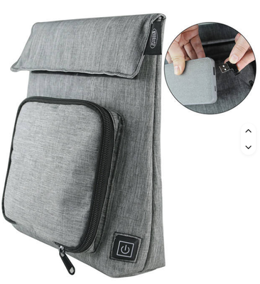 Sac électrique de chauffage pour déjeuner compatible avec plusieurs repas, USB étanche à l'eau, réchauffeur alimentaire, rangement de différents types d'aliments, régulation de la température de 50 à 59 °C à 3 niveaux, chargeur amovible lavable, étanche aux fuites pour les voyages en plein air