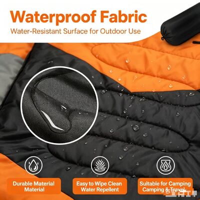 Sac de couchage chauffé pour chien réglable à 3 niveaux, polyester en coton creux doux portable, sac de couchage chaud pour animaux de compagnie pour l'hiver, vent de neige, camping Voyage à domicile Utilisation en plein air