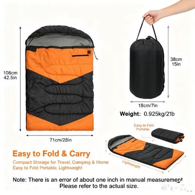 Sac de couchage pour chiens chauffé 3 niveaux réglable de température, sac de couchage en coton creux de marque privée 71*108cm, logo et emballage personnalisés pour le camping Voyage à domicile en plein air, certifié CE FCC