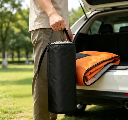 Sac de couchage pour chiens chauffé portable pliable, facile à transporter et à ranger, réglable à 3 niveaux, résistant à l'eau et aux rayures, certifié CE FCC ROHS