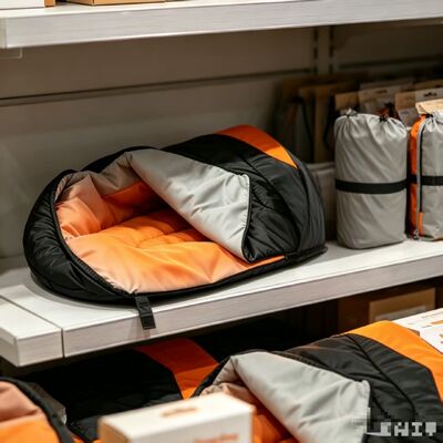 Sac de couchage pour chiens chauffé portable pliable, facile à transporter et à ranger, réglable à 3 niveaux, résistant à l'eau et aux rayures, certifié CE FCC ROHS