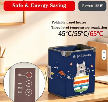 Taille personnalisée Plaque de chauffage électrique étanche au vent 220V 165W, tapis de chauffage à pied étanche à l'eau réglable à 3 vitesses pour le chauffage intérieur