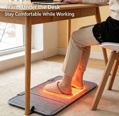 Taille personnalisée Plaque de chauffage électrique étanche au vent 220V 165W, tapis de chauffage à pied étanche à l'eau réglable à 3 vitesses pour le chauffage intérieur