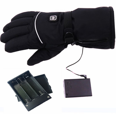 Gants chauffants électriques en cuir en PU résistant à l'eau en hiver pour le travail et les activités en plein air