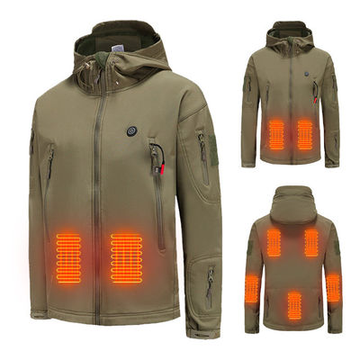 Veste chauffée électrique USB, veste chauffée rechargeable à 60 degrés Vêtements de chasse chauffants Xf Wj ODM