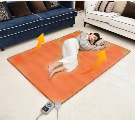 Couverture chauffée électrique lavable à chauffage rapide à température constante et 3 régulateurs de réglage thermique