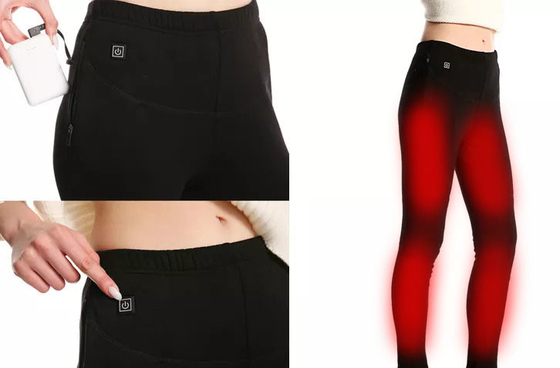 Des pantalons de chauffage pour femmes avec des feuilles de chauffage au graphène et trois niveaux de régulation de la température