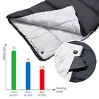 Sac de couchage chauffant électrique de protection de graphène d'USB pour camper la taille 195×75cm